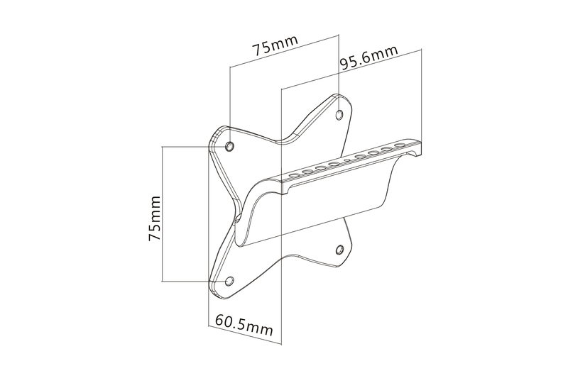 DIGITUS VESA Adapter für Apple Monitore bis Vesa 75 x 75 mm